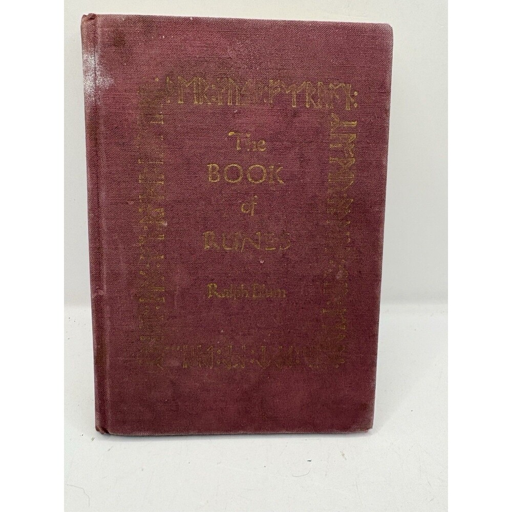 The Book Of Runes By Ralph Blum Maroon Vintage Book Second Edition 1982